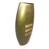 Olive Vase with Horizontal Stripes - Eva Essentials